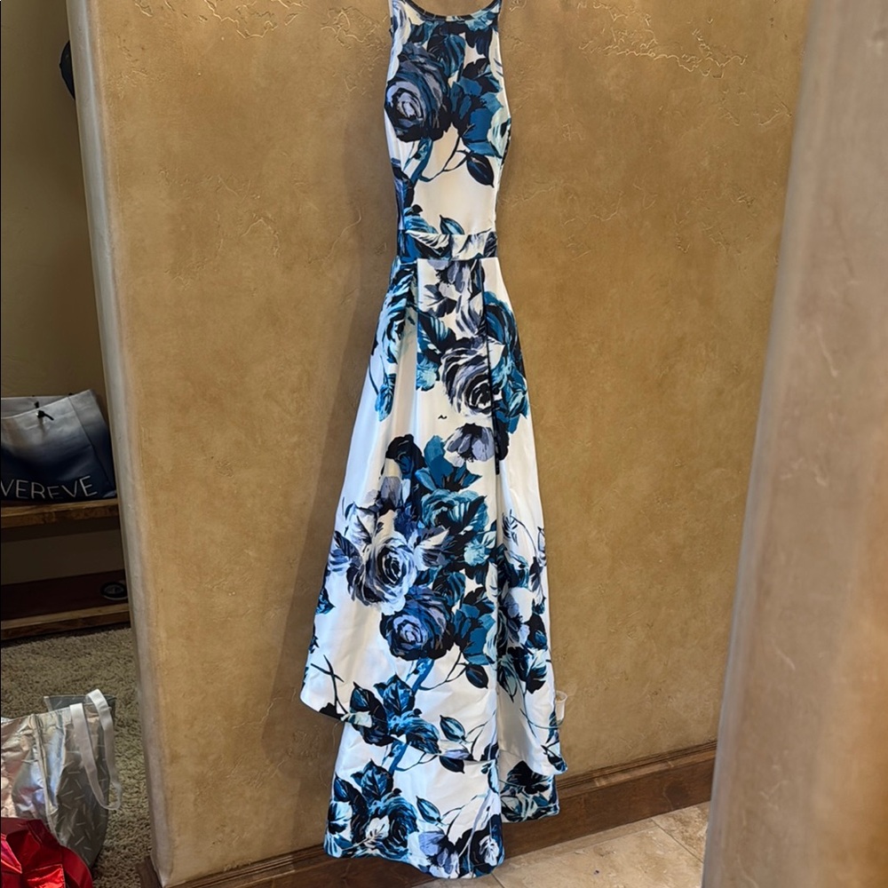 Xtraordinary Blue Halter Dress